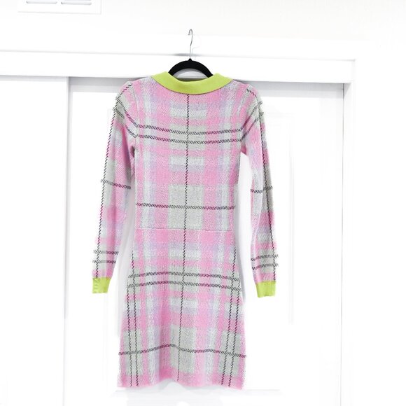 Olivia Rubin Size XS Celeste Plaid Knit Dress - Picture 10 of 12